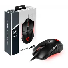 MOUSE GAMER MSI CLUTCH GM08 4200DPI PRETO, CLUTCH GM08 | R$30