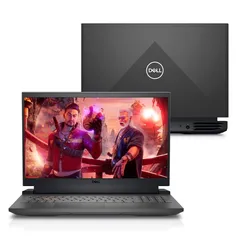 Notebook Gamer Dell G15 AMD Ryzen 5-6600H, GeForce RTX 3050, 8GB RAM, SSD 256GB, 15.6 Full HD 120Hz, Windows 11 Home, Preto - G15-a0506-A10P