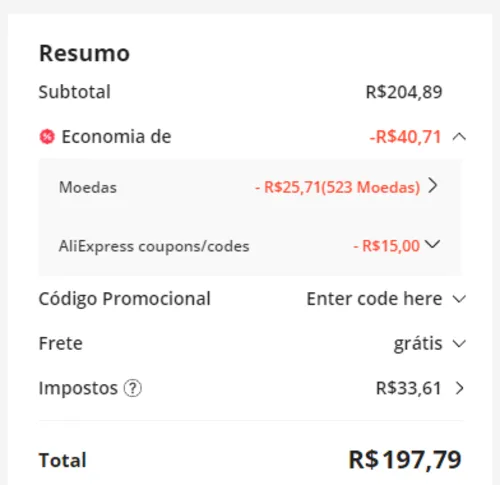 Imagem na descrição da promoção