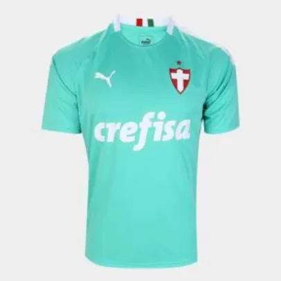 Camisa Palmeiras III 19/20 s/n° - Torcedor Puma Masculina - Verde água | R$119