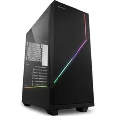 Gabinete Sharkoon RGB FLOW ATX Mid Tower (Preto) | R$290