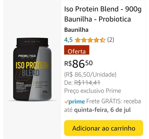 Imagem na descrição da promoção