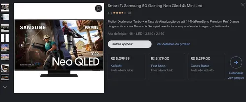 Imagem na descrição da promoção