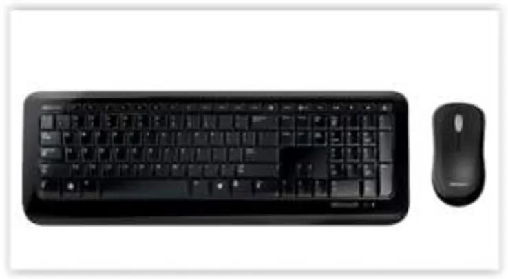[Voltou - Submarino] Kit Teclado e mouse Wireless Desktop 800 - Microsoft por R$ 73