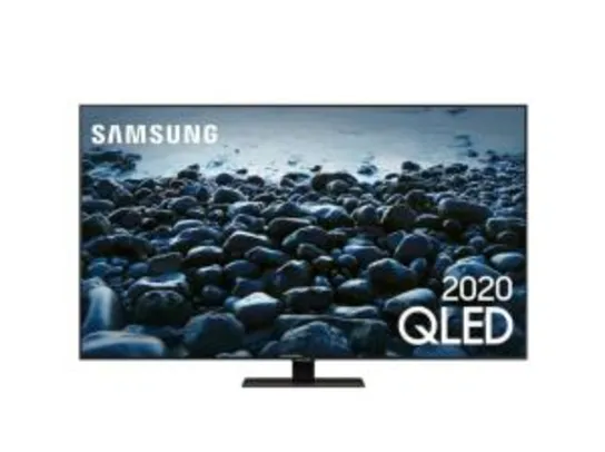 Smart TV Samsung Q80T 65" QLED 4K Borda ultrafina modo ambiente 3.0 Preto | R$ 7.244