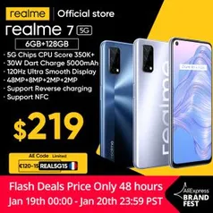 Smartphone Realme 7 5G 6gb 128gb versão global | R$1287