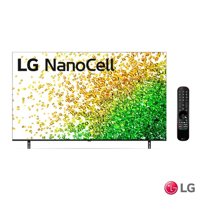 Smart TV 4K LG 55" Google Assistente, Amazon Alexa Controle Smart Magic e Wi-fi - 55NANO85SPA