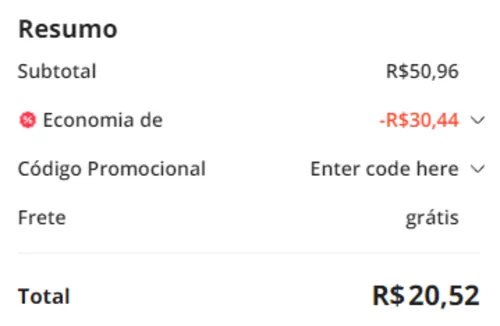 Imagem na descrição da promoção