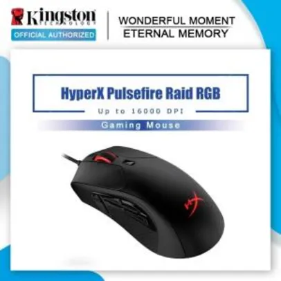 Mouse HyperX Pulsefire Raid 16000dpi sensor Pixart 3389 | R$218