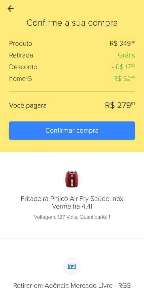 Imagem na descrição da promoção