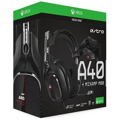 Headset ASTRO Gaming A40 TR + MixAmp M80 Gen 4 para Xbox Series, Xbox 