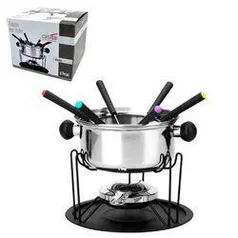 Kit Conjunto Panela De Fondue 11 Peças Inox Casita | R$ 89