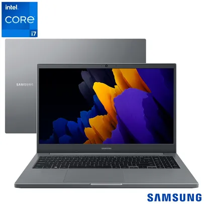 Notebook Samsung Intel® Core™ i7-1165G7, 8GB, 256GB SSD, Tela de 15,6", Cinza | R$3884