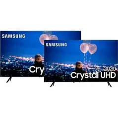 (SUPERCASH BACK R$200,00) Samsung Smart TV 65'' Crystal UHD 65TU8000 4K + Samsung Smart TV 50" Crystal UHD 50TU8000 4K R$5510