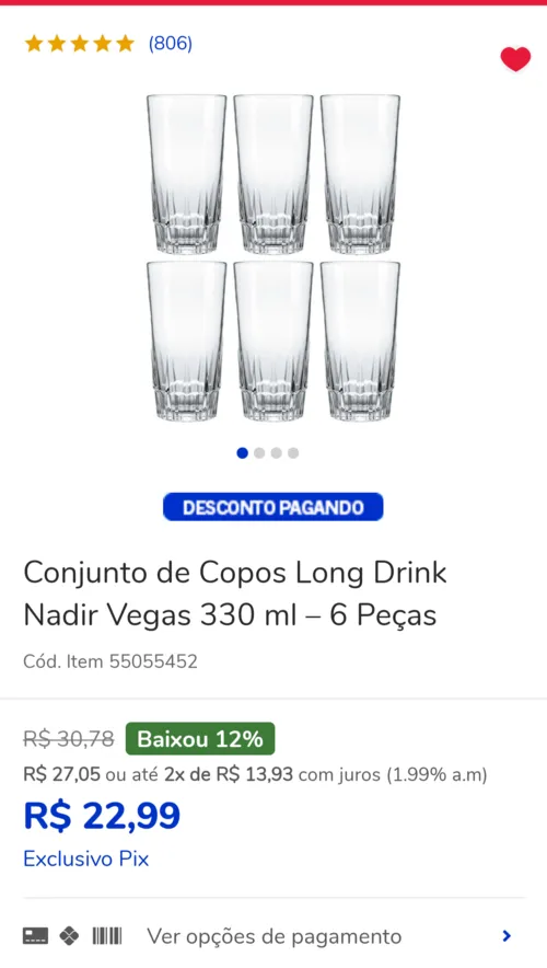 Imagem na descrição da promoção