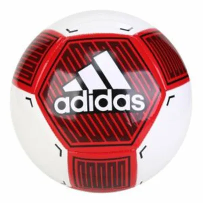Bola de Futebol Campo Adidas Starlancer VI  - Vermelho e Branco
