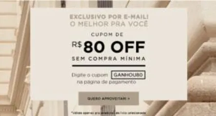 80 reais de desconto sem compra mínima