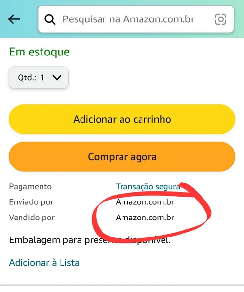 Imagem na descrição da promoção