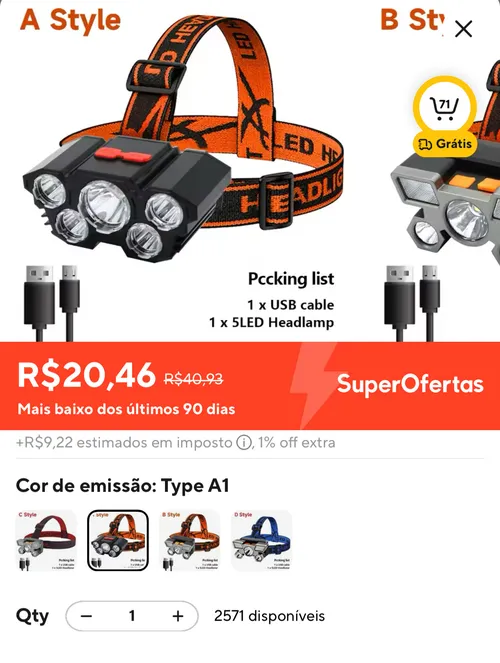 Imagen na descrição da promoção