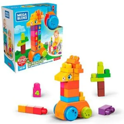 Girafa Conta e Brinca, 30 peças, Mega Bloks, Mattel | R$70