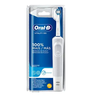 Escova Elétrica Oral-B Vitality Precision Clean 127V OU 220V+Creme dental CloseUp 70G| R$85