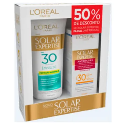 Kit Protetor Solar Expertise Supreme Protect 4 FPS 30 L'Oréal + Solar Expertise Antirrugas FPS 30 - R$27,31