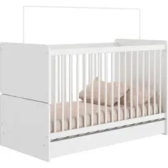 [AMERICANA] Berço Quarto Compacto Meu Fofinho Branco Be4045 Br - Art In Móveis  R$ 176