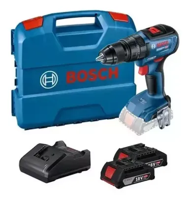 Parafusadeira/Furadeira sem fio Bosch GSB 18V-50 18V + 2 baterias de 2Ah com maleta de transporte