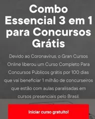 Combo Essencial 3 em 1 para Concursos