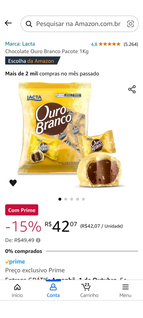 Imagem na descrição da promoção