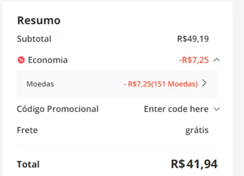 Imagem na descrição da promoção