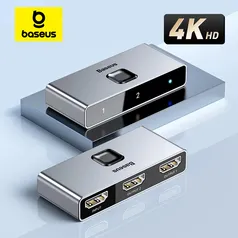 Baseus comutador compatível com HDMI, 4K, 60Hz, Bi Direction, 1x2, 2x1, HDR, A