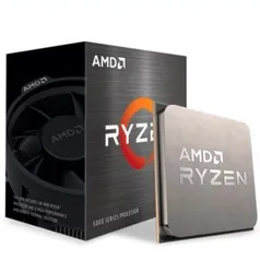 Processador AMD Ryzen 5 5600X, Cache 35MB, 3.7GHz (4.6GHz Max Turbo), AM4 - 100-100000065BOX | R$1730