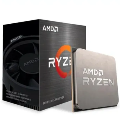 Processador AMD Ryzen 5 5600X, Cache 35MB, 3.7GHz (4.6GHz Max Turbo), AM4 - 100-100000065BOX | R$1730