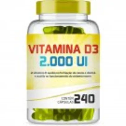 Vitamina D3 2000UI 240 Cápsulas Us Sport Nutrition