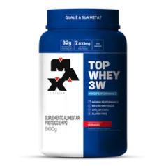 [Bug] [Leve 4 UNIDADES] Top Whey 3w+Performance Max Titanium Morango 900g