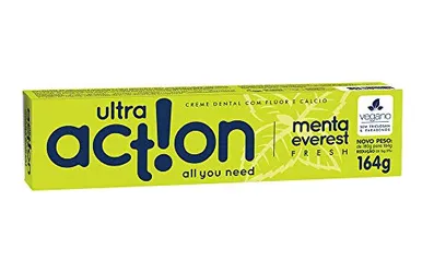 (Rec) Creme Dental, Menta Everest, 164g, Ultra Action, Branco