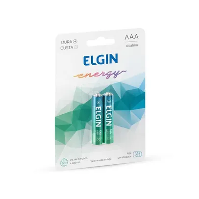 Pilha Alcalina Aaa Energy Elgin 2 Unidades - 82154