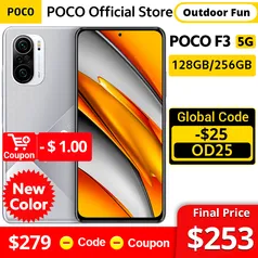 Smartphone Poco F3 128 Gb (Hoje às 21h) 