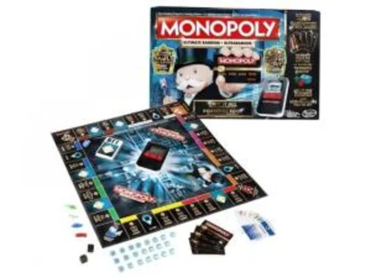 Jogo Gaming Monopoly Ultimate Hasbro Preto/Cinza