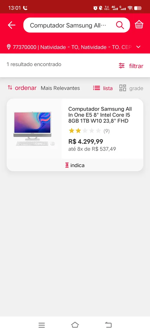 Imagen na descrição da promoção