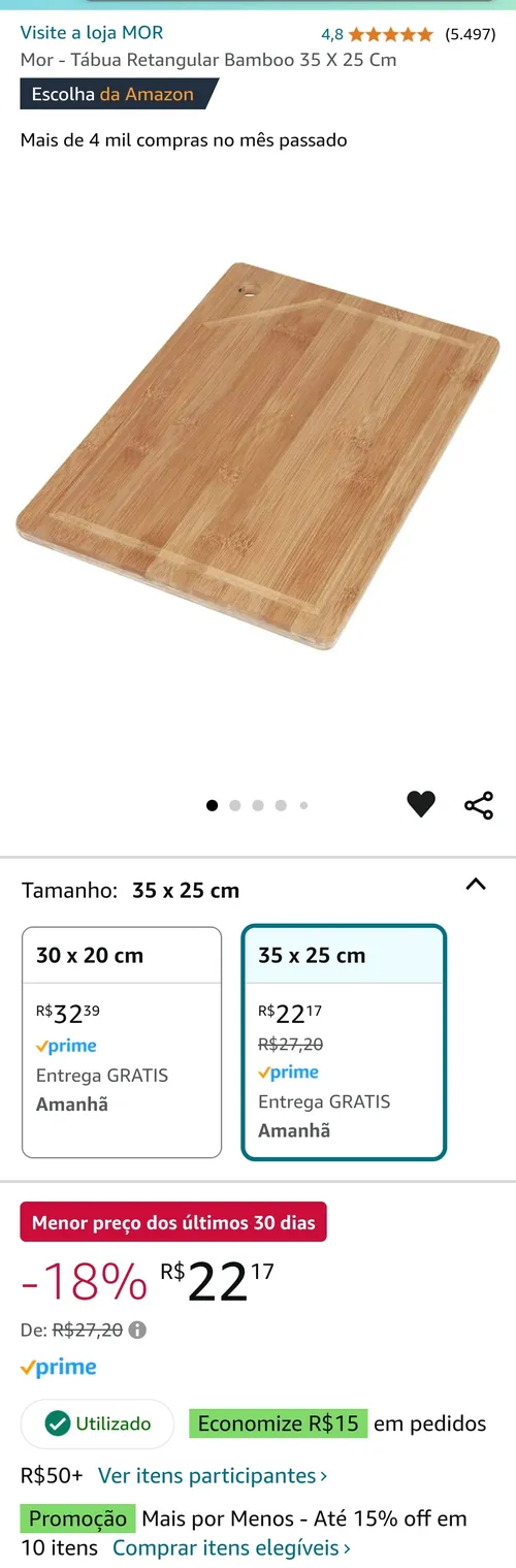 Imagem na descrição da promoção