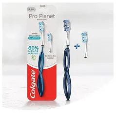 Escova de Dente Colgate Pro Planet com 2 cabeças