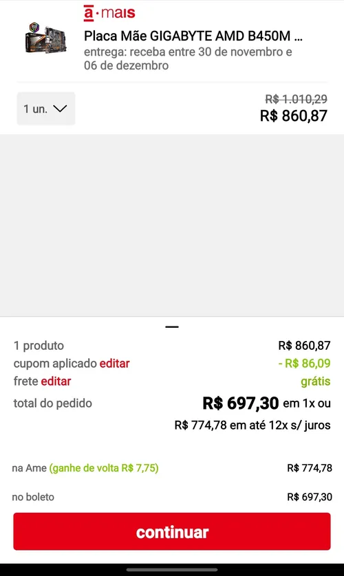 Imagem na descrição da promoção