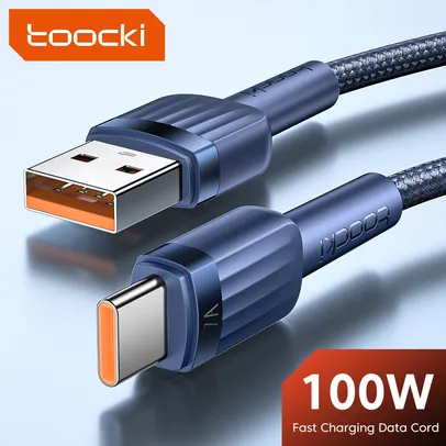 2M Toocki-Type C Cabo de carregamento rápido para Realme, Huawei, P30, USB C Carregador, Cabo de dados do telefone móvel, Samsung, Oneplus, PocoF3, 7A