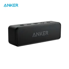 Caixa de som Bluetooth Anker Soundcore 2 com graves reforçados, resistente à água e 24h de bateria