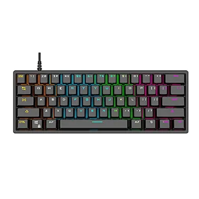 Qudai G101 61 teclado mecânico RGB retroiluminação