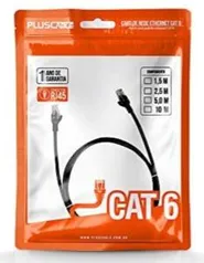 PRIME | Cabo de Rede Pluscable Cat.6 10M Preto | R$25