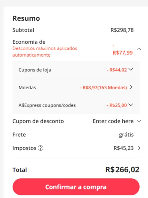 Imagem na descrição da promoção