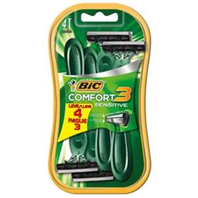 (PRIME) Comfort BIC Verde, Pacote com 4 unidades R$ 9,18